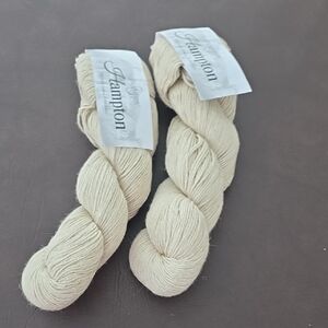Hampton Natural Yarn Skeins 2 NWT